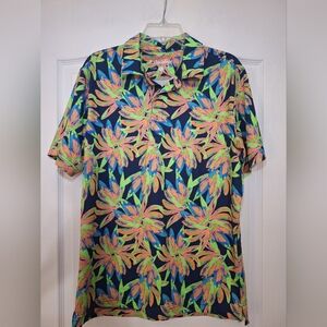 Chubbies The Ocean Flower Performance Polo Mens Size Medium